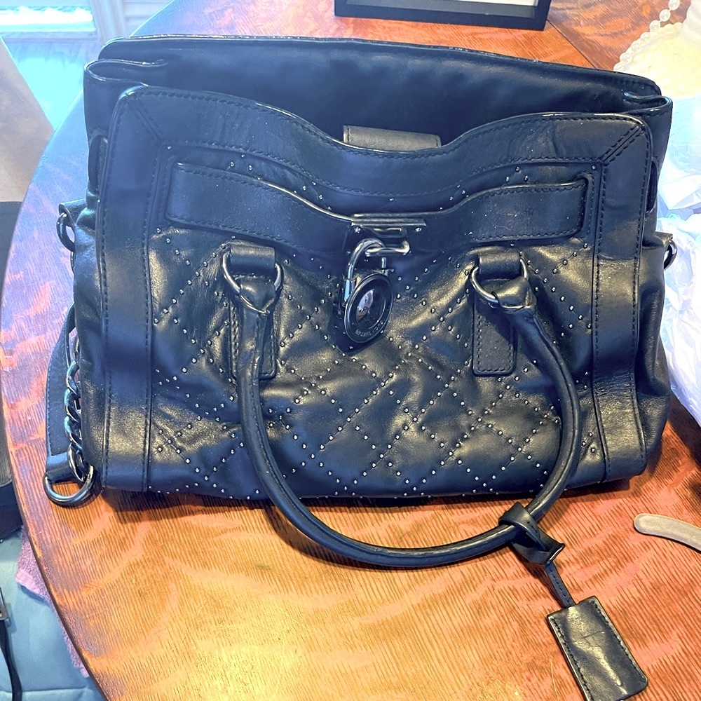 Michael Kors Black Quilted Shoulder Bag